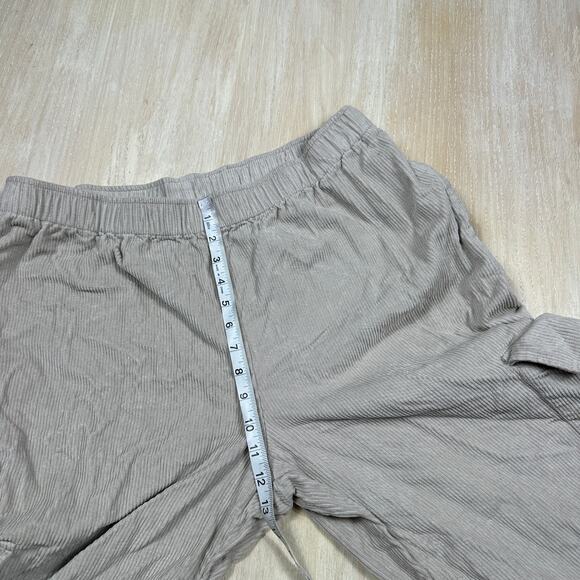 ASOS Design Cargo Corduroy Pull On Wide Leg Stretch Casual Trouser Pants 14 - Picture 12 of 15